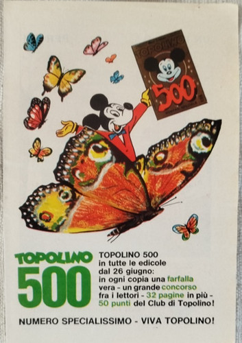 Pubblicita topolino numero - pubblicita',