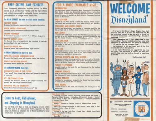 1965 benvenuti disneyland - benvenuti,