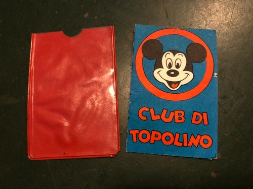 Club topolino tessera socio - tessera,